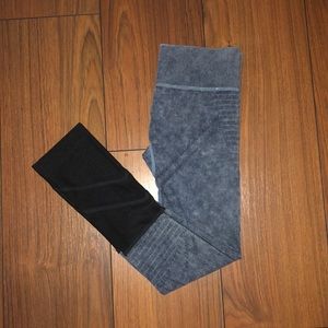 Sheer mesh panel leggings